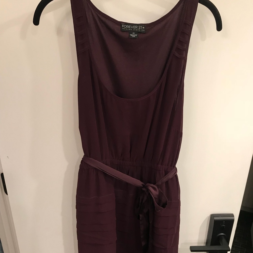 Sleeveless empire waist dress